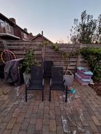4 aluminium tuinstoelen, Ophalen of Verzenden, Zo goed als nieuw, Aluminium