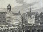 Koning op De Dam - Houtgravure, Illustrated London News 1861, Verzenden