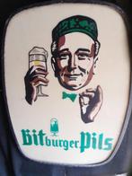 Bitburger reclame buiten lampebak geweest, Ophalen of Verzenden, Gebruikt, Reclamebord, Plaat of Schild