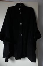 Poncho, zwart, 1 maat, Kleding | Dames, Ophalen of Verzenden, Gedragen, Maat 46/48 (XL) of groter, Zwart