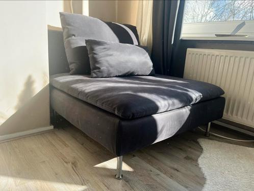 Soderham samsta donkergrijze 1-zitselement, Huis en Inrichting, Banken | Sofa's en Chaises Longues, Gebruikt, Ophalen