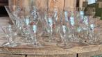 16 Zeer zeldzame kristallen borrel cocktail likeur glazen., Verzamelen, Glas en Borrelglaasjes, Ophalen of Verzenden