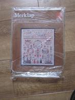 Origineel borduur telpatroon Merklap uit Denemarken 1857, Hobby en Vrije tijd, Borduren en Borduurmachines, Ophalen of Verzenden