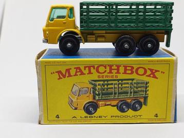 MATCHBOX LESNEY STAKE TRUCK No4 UIT 1969 ONBESPEELD MET DOOS beschikbaar voor biedingen