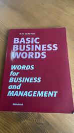 P.J. van der Voort - Basic Business Words, Boeken, Nederlands, Ophalen of Verzenden, P.J. van der Voort, Zo goed als nieuw