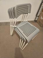 Vier eetkamerstoelen – IKEA ADDE, Ophalen, Gebruikt, Wit, Vier