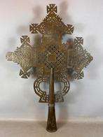 250311Old African Large Coptic Processional Cross - Ethiopia, Ophalen of Verzenden