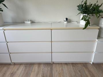 Ikea Malm ladekast 2 stuks prijs per stuk