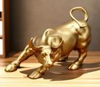 Prachtig beeldje Wallstreet Stier goudkleurig (20cm), Verzamelen, Ophalen of Verzenden, Nieuw, Dier