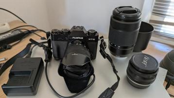 Fujifilm X-T10 + 3 lenzen, z.g.a.n. beschikbaar voor biedingen