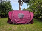 Tomorrowland pop-up tent dreamville roze 2 personen, Caravans en Kamperen, Tenten, Ophalen, Zo goed als nieuw, Tot en met 2
