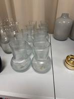 10x IKEA Vazen - Transparant - Zo Goed Als Nieuw, Overige kleuren, Ophalen of Verzenden, Minder dan 50 cm, Glas