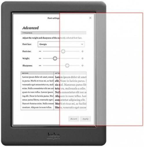 Screenprotector Kobo Nia / Glo / Glo HD / Aura Edition 2, Computers en Software, E-readers, Nieuw, 6 inch of minder, Ophalen of Verzenden