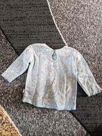 Turquoise truitje met bloemen Maat 80 hh, Kinderen en Baby's, Babykleding | Maat 80, Hema, Onbekend, Ophalen of Verzenden, Zo goed als nieuw