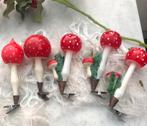 Vintage paddestoelen op knijper vanaf, Diversen, Ophalen of Verzenden, Gebruikt
