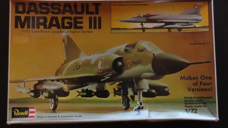 Dassault Mirage III E/R Revell 1/72, Hobby en Vrije tijd, Modelbouw | Vliegtuigen en Helikopters, Nieuw, Vliegtuig, 1:72 tot 1:144