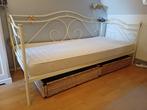 Eenpersoonsbed + matras, Huis en Inrichting, Slaapkamer | Bedden, Ophalen, Gebruikt, 90 cm, Eenpersoons