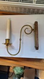 Wandkandelaar messing, Antiek en Kunst, Antiek | Kandelaars, Ophalen of Verzenden, Koper of Brons