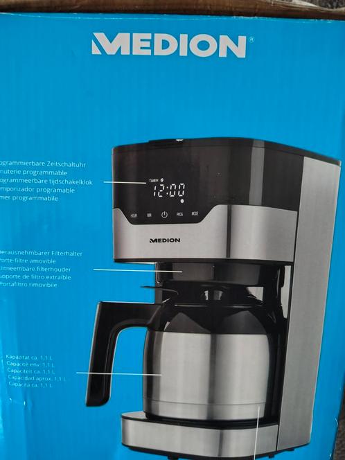 Medion MD 18458 - Koffiezetapparaat met thermoskan - 900 Wat, Caravans en Kamperen, Kampeeraccessoires, Zo goed als nieuw, Ophalen of Verzenden