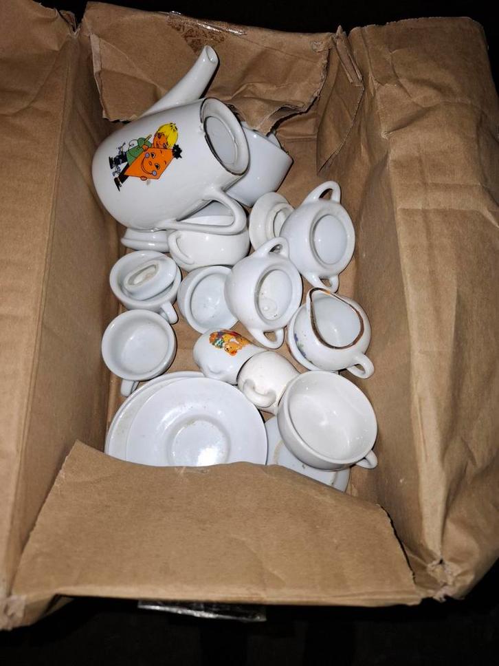Vintage Mini Kinderservies, Huis en Inrichting, Keuken | Servies, Ophalen of Verzenden