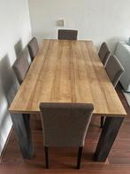 Eettafel inc. 6 stoelen, Huis en Inrichting, Ophalen, Zo goed als nieuw, 4 tot 6 stoelen