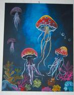 Schilderij Kwallen, Minder dan 50 cm, Nieuw, Ophalen of Verzenden, Schilderij