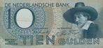 Tien Gulden Staalmeester No 7 BM 032612, 1943, Postzegels en Munten, Bankbiljetten | Nederland, Verzenden, 10 gulden, Los biljet