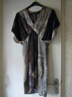 Prachtige zuiver zijden jurk in aardetinten SNOB 38 SNAZZEYS, Kleding | Dames, Nieuw, Maat 38/40 (M), Onder de knie, Bruin