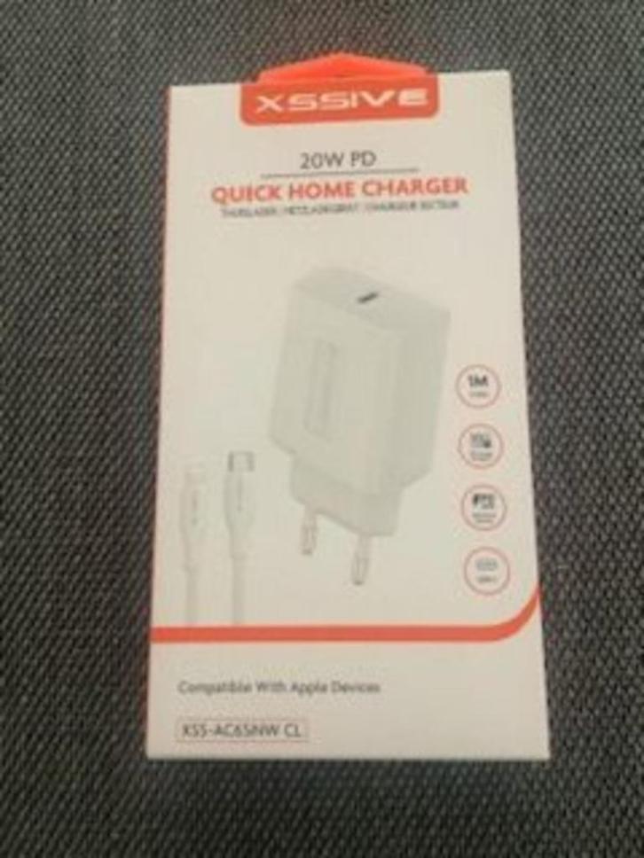 Xssive adapter lader USB-C snellader iPhone of iPad Pro, Telecommunicatie, Mobiele telefoons | Telefoon-opladers, Nieuw, Apple iPhone