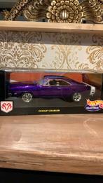 Hotwheels dodge charger 1969 purple 1/18, Ophalen of Verzenden, Zo goed als nieuw, Auto, Overige merken