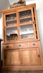 Teak houten buffet kast, Ophalen of Verzenden, Zo goed als nieuw, 25 tot 50 cm, 200 cm of meer