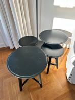 IKEA KRAGSTA bijzettafel set van vier, Minder dan 55 cm, Rond, Zo goed als nieuw, Ophalen