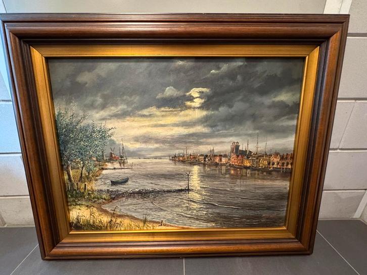 Schilderij inclusief lijst te koop, Antiek en Kunst, Kunst | Schilderijen | Klassiek, Ophalen of Verzenden