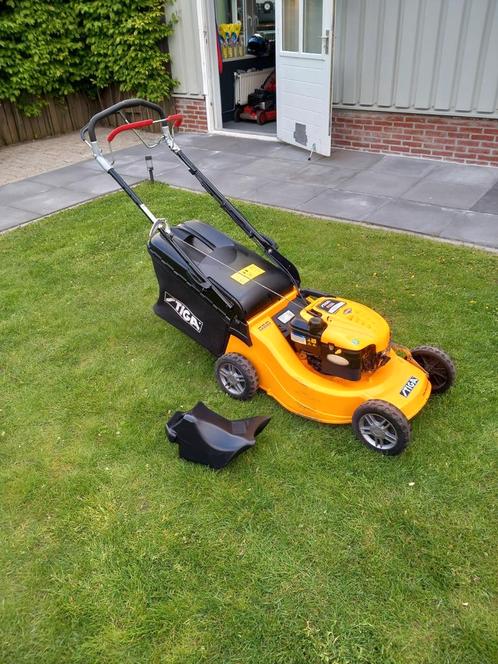 Stiga Turbo pro 53SB Aluminium 51cm 6,5pk 190cc B&S!, Tuin en Terras, Grasmaaiers, Gebruikt, Benzine-grasmaaier, 50 cm of meer