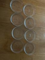 8 Kristallen Schaaltjes - Diameter 6,5 cm, Ophalen of Verzenden, Overige stijlen, Glas, Schaal of Schalen