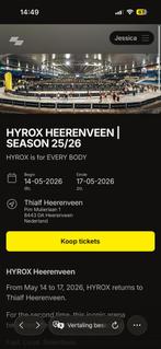 KAARTEN GEZOCHT HYROX WOMENS DOUBLE, Tickets en Kaartjes, Evenementen en Festivals