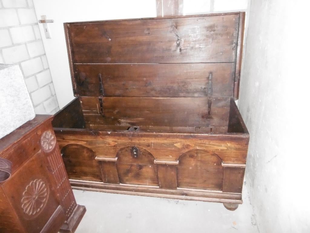 deken kist antiek eiken, Antiek en Kunst, Ophalen