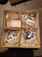 Kerstballen stille nacht christmas zilver glas, Diversen, Kerst, Ophalen, Nieuw