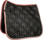 Zadeldekje HKM Zwart/Rood - Dressuur - Pony, Dieren en Toebehoren, Paarden en Pony's | Dekens en Dekjes, Ophalen of Verzenden