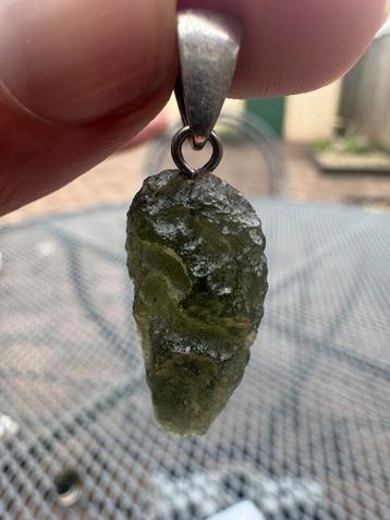 Moldaviet hanger 925 echte moldaviet 3,45 gram beschikbaar voor biedingen