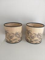 Nieuwe 2 stuks bloempotten 28 x 28 cm, Tuin en Terras, Bloempotten, Kunststof, Rond, Nieuw, Minder dan 40 cm