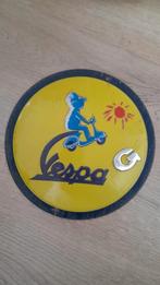 vespa bordje blik 15x15cm, Ophalen of Verzenden, Zo goed als nieuw, Overige