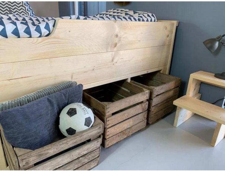 Kajuitbed, Kinderen en Baby's, Kinderkamer | Bedden, Zo goed als nieuw, 140 tot 160 cm, 70 tot 85 cm, Lattenbodem, Ophalen