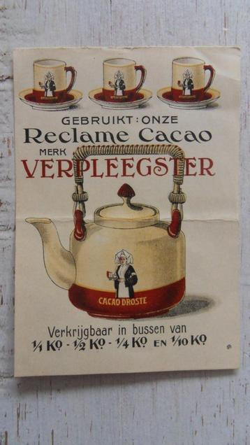 Droste : Bon met afbeelding chocoladepot  beschikbaar voor biedingen