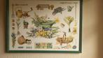 Geborduurd schilderij marjolein bastin borduurwerk vintage, Ophalen of Verzenden, Gebruikt, Overige typen