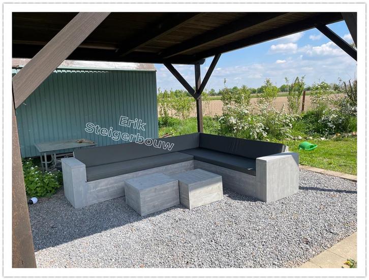 Robuuste Tuinmeubelen Tuinset Loungeset Loungebank Hoekbank, Tuin en Terras, Tuinsets en Loungesets, Nieuw, Tuinset, Steigerhout