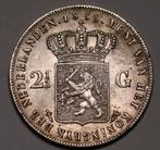 2½ Gulden Willem III 1859 - Zilveren Munt, Postzegels en Munten, Munten | Nederland, Koning Willem III, Zilver, Ophalen of Verzenden