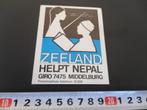 sticker Middelburg Zeeland helpt Nepal, Ophalen, Zo goed als nieuw, Bedrijf of Vereniging