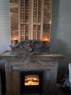 Set sobere/brocante raam panelen/vensterbank luiken india, Huis en Inrichting, Ophalen of Verzenden, Zo goed als nieuw