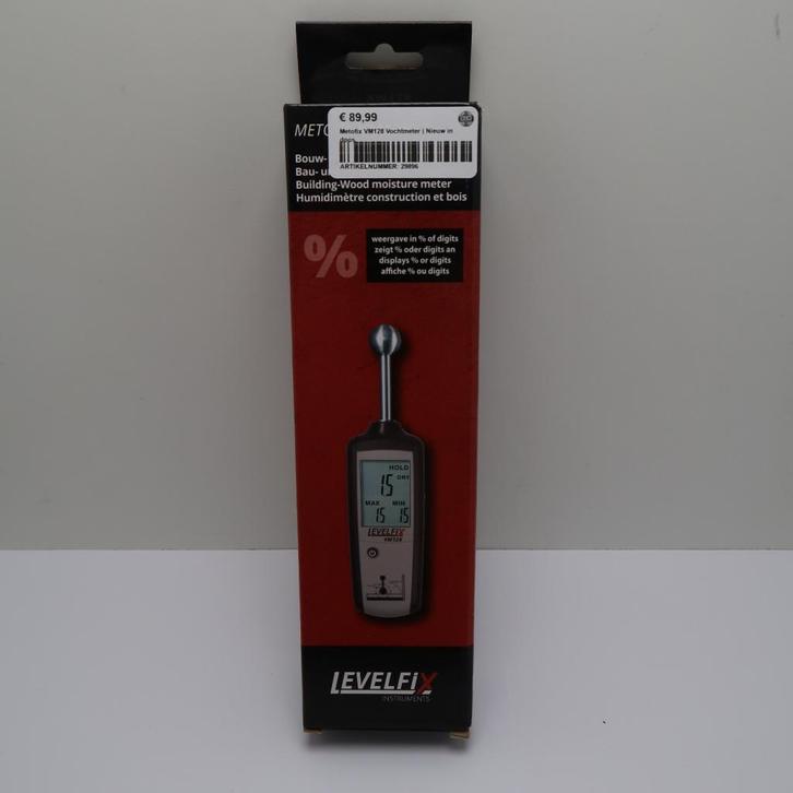 Metofix VM128 Vochtmeter | Nieuw in doos, Doe-het-zelf en Verbouw, Meetapparatuur, Nieuw